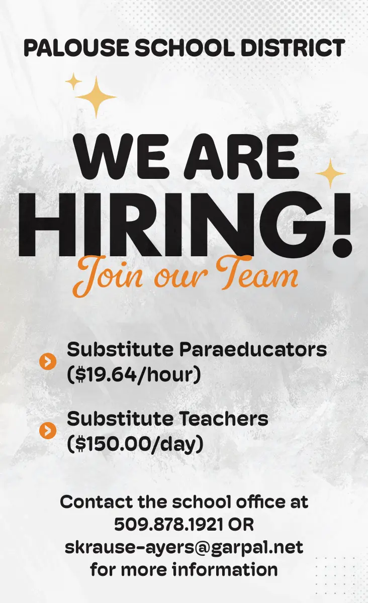 Substitute Paraeducator & Teacher Jobs – Palouse, WA