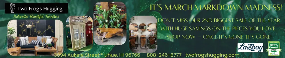 Naturally Beautiful Furniture & Home Decor in Lihue, HI