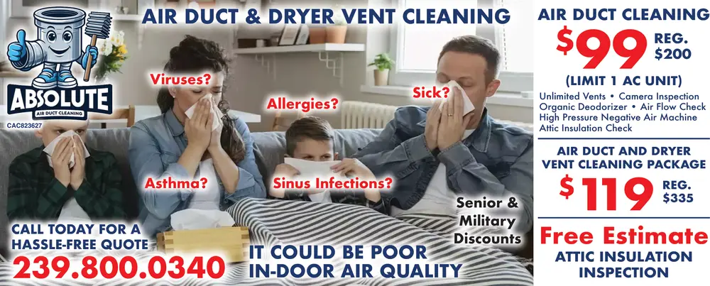 Coupons for Absolute Air Duct Cleaning