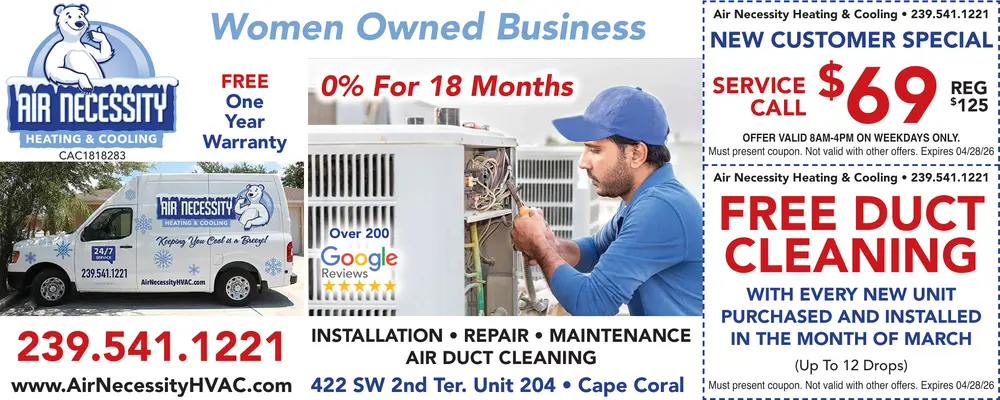 Coupons for Air Necessity Heating & Cooling