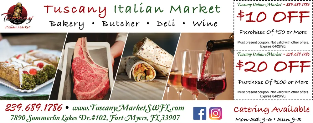 Coupons for Tuscany Italian Market