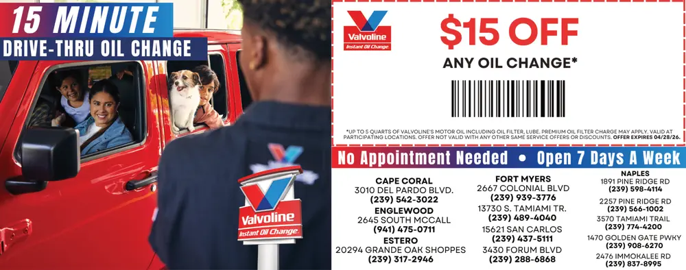 Coupons for Valvoline Instant Oil Change
