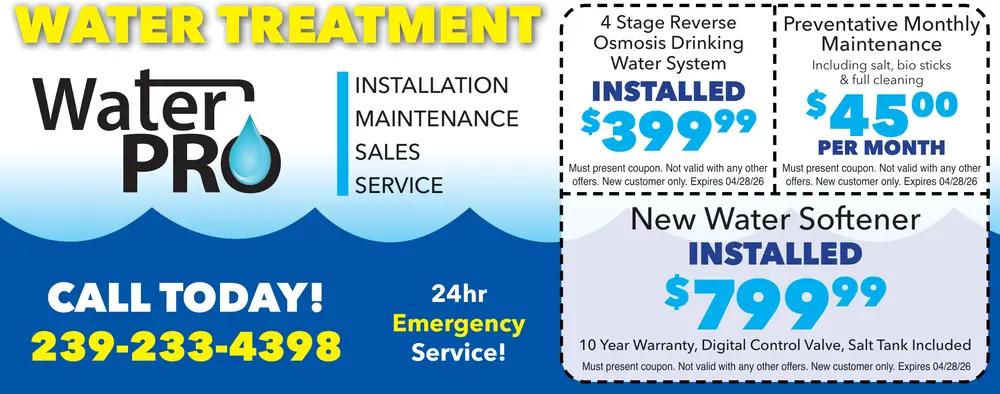 Coupons for Water Pro