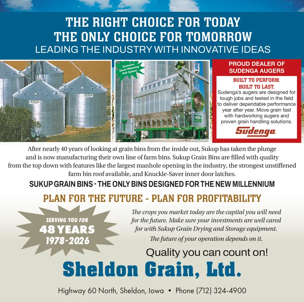 Grain Bins & Storage Solutions in Sheldon, Iowa