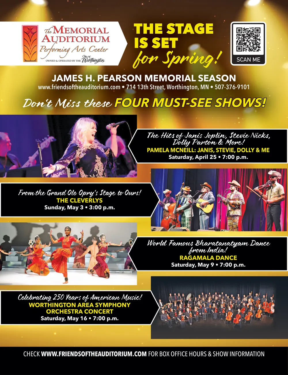 Experience Premier Live Performances in Worthington, MN