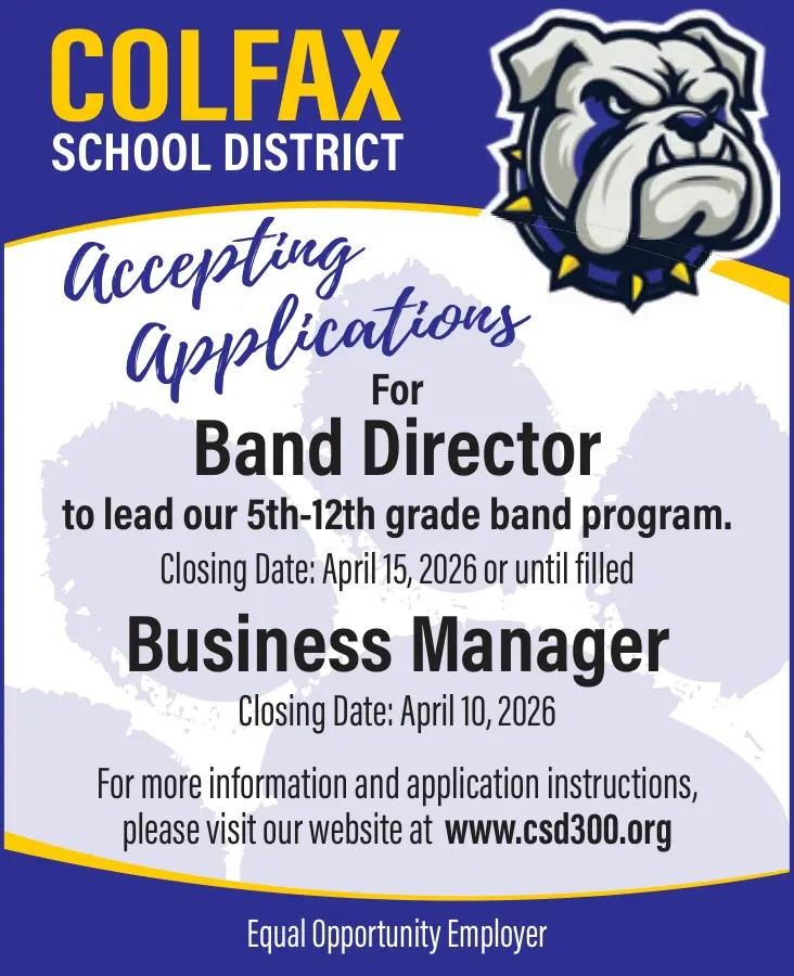 Band Director & Business Manager Jobs in Colfax, WA