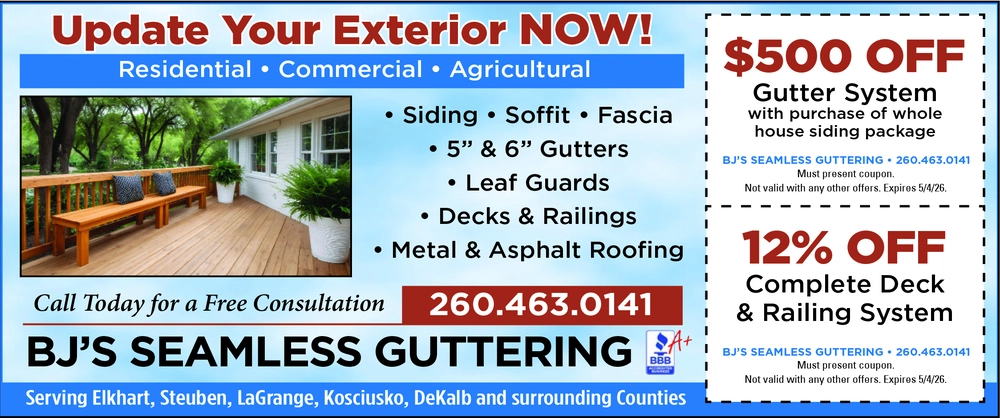 Exterior Gutter & Deck Solutions in LaGrange, Indiana