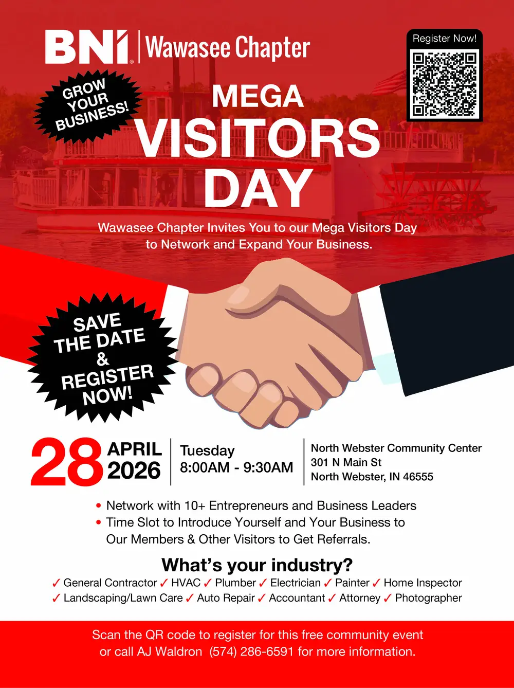 BNI Wawasee Chapter Networking – North Webster, Indiana