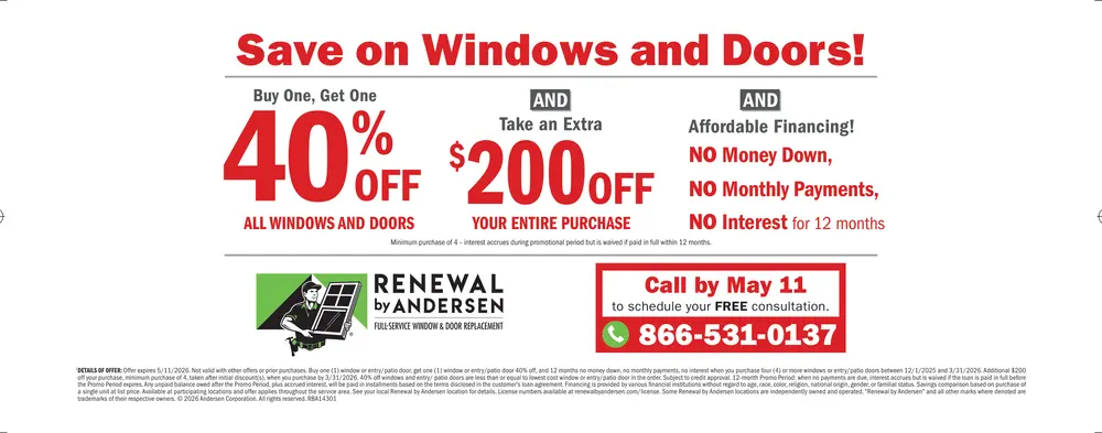 Coupons for Renewal by Andersen