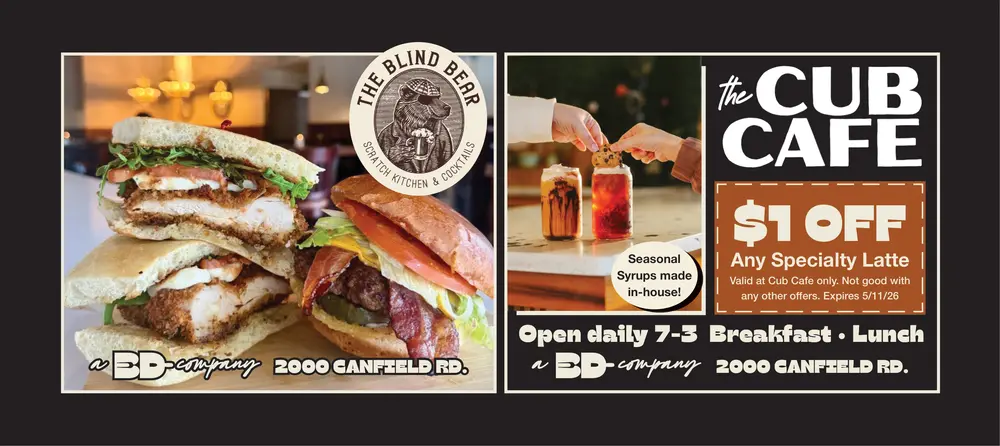 Coupons for The Blind Bear & The Cub Cafe