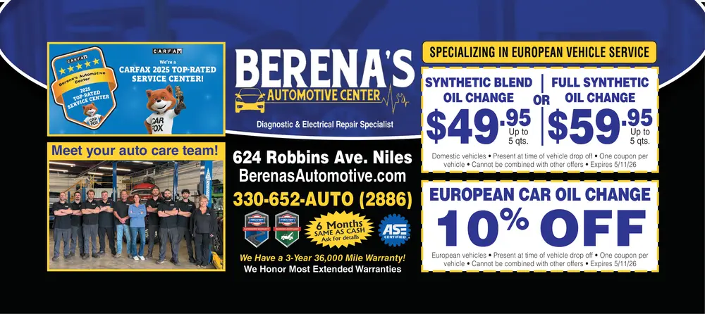 Coupons for Berena's Automotive Center