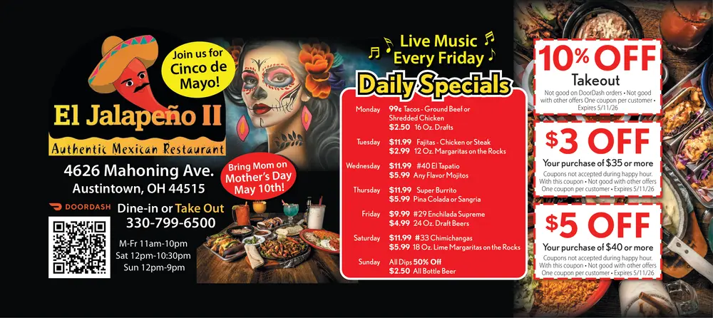 Coupons for El Jalapeño II Authentic Mexican Restaurant