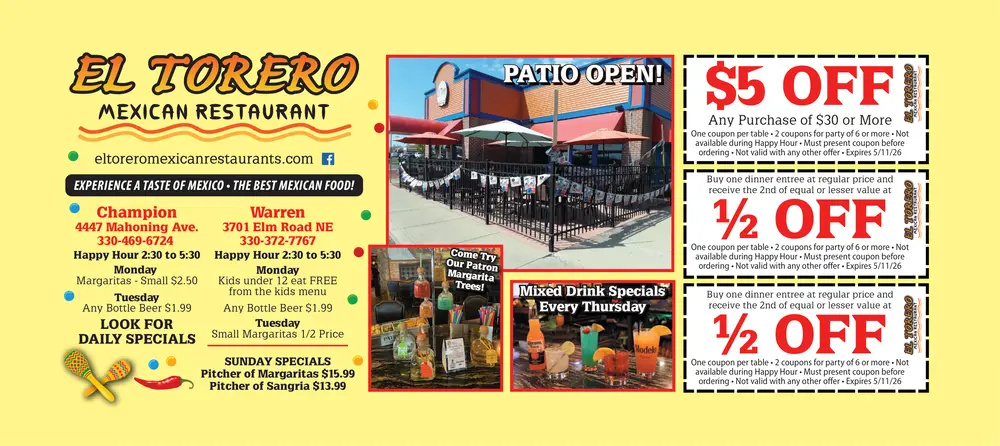 Coupons for El Torero Mexican Restaurant