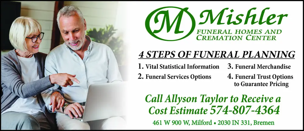 Mishler Funeral Homes and Cremation Center in Milford, Indiana