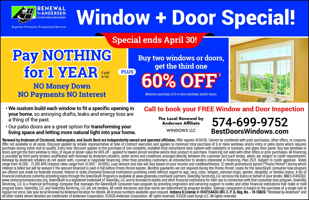 Premium Window and Door Replacement in Indianapolis, Indiana