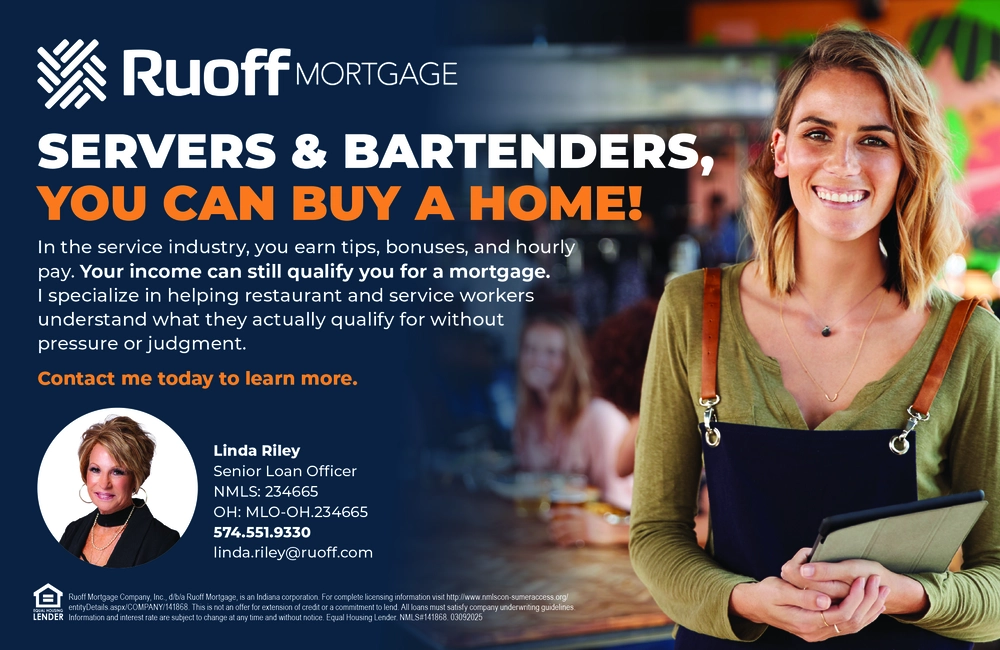 Home Loans for Servers & Bartenders in Indiana – Ruoff Mortgage