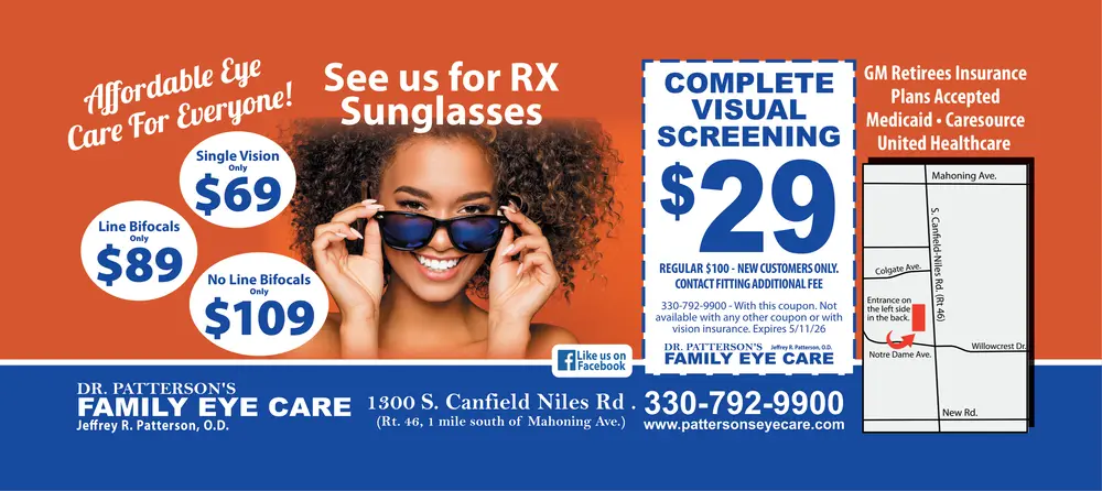 Coupons for Dr. Patterson's Family Eye Care