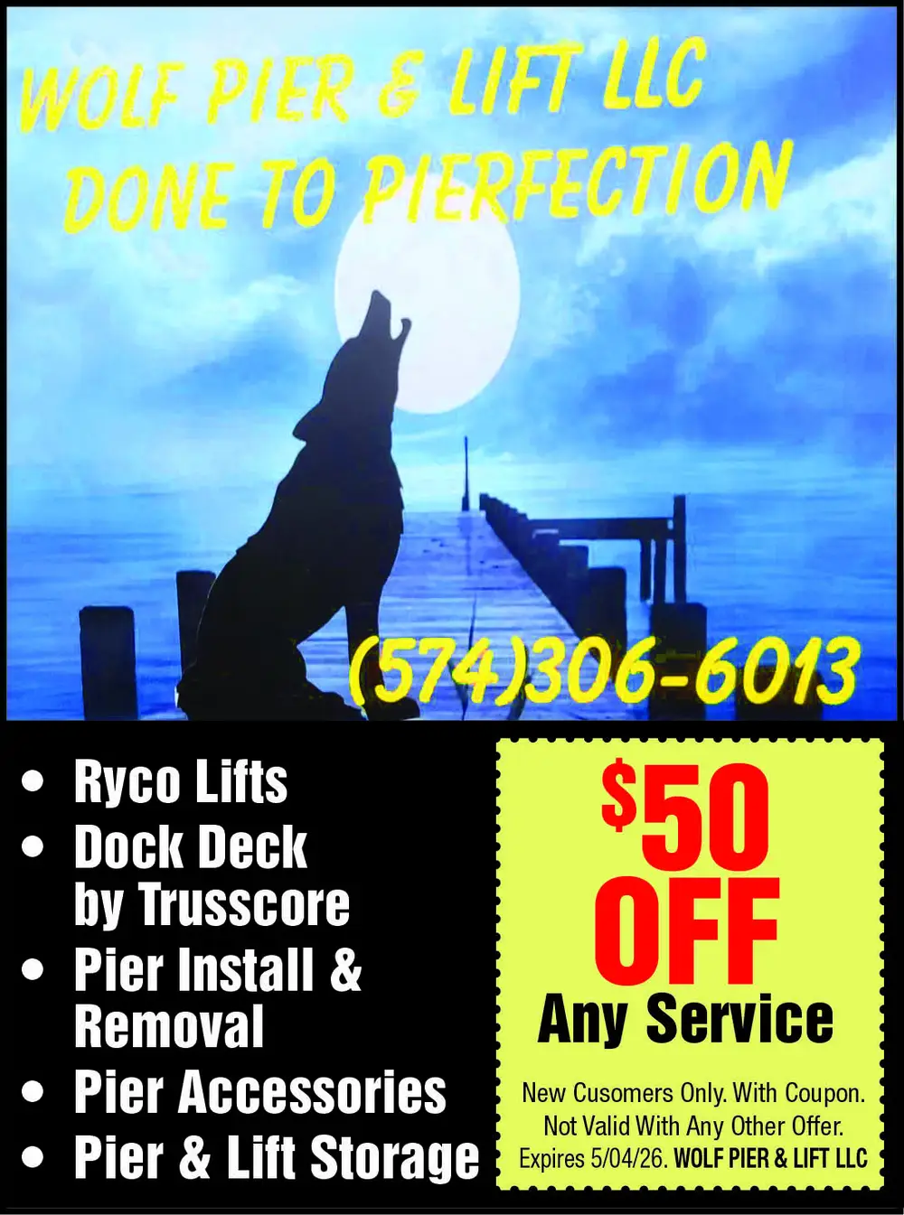 Indiana Pier & Lift Services | Wolf Pier & Lift LLC