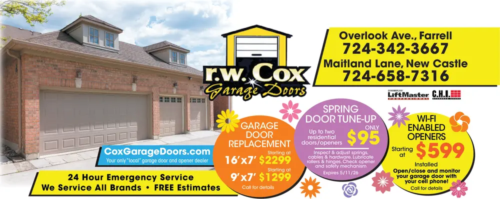 Coupons for R.W. Cox Garage Doors