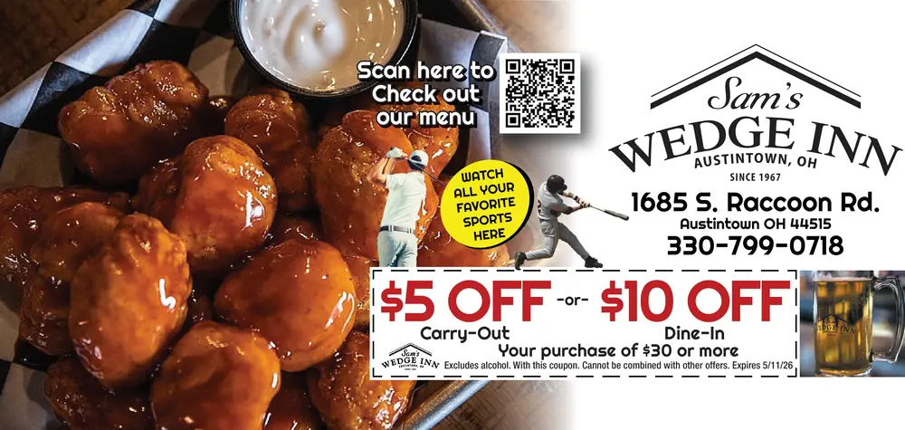 Coupons for Sam's Wedge Inn