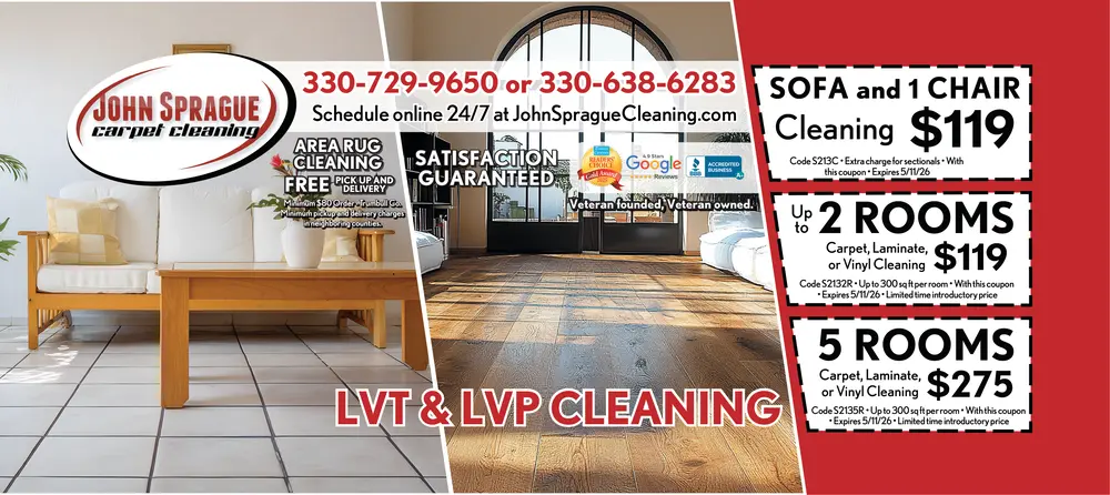 Coupons for John Sprague Carpet Cleaning