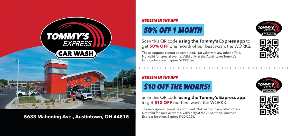 Coupons for Tommy's Express Car Wash