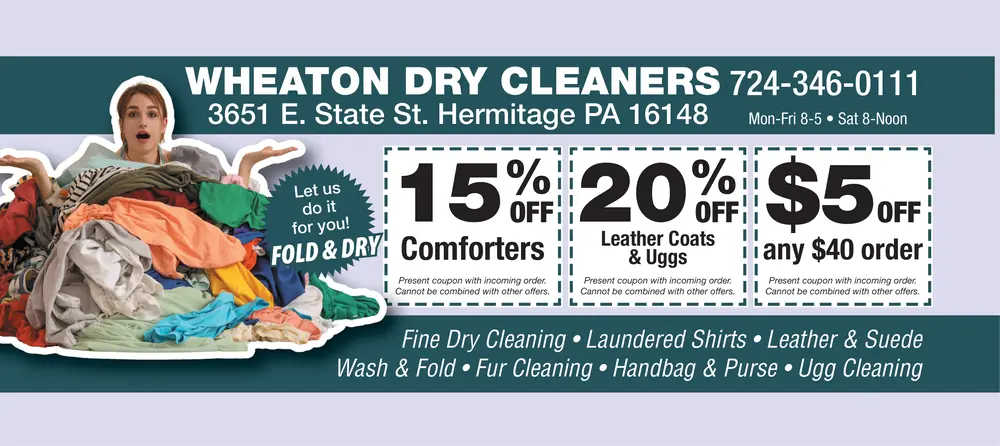 Coupons for Wheaton Dry Cleaners