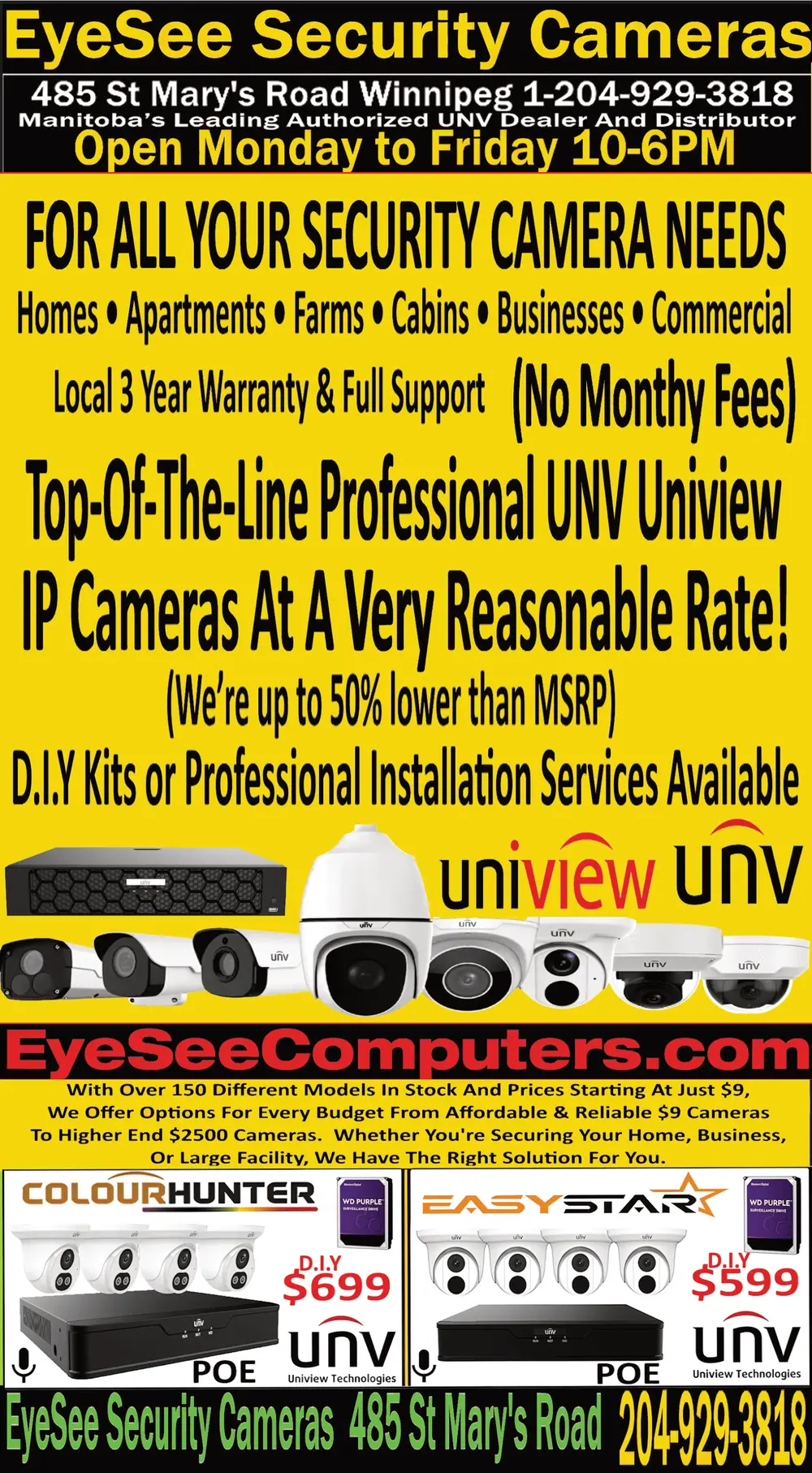 Security Camera Installation & Sales in Winnipeg, MB