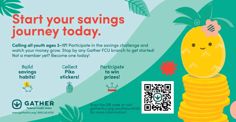 Youth Savings Programs in Kauai, HI | Gather Federal Credit Union