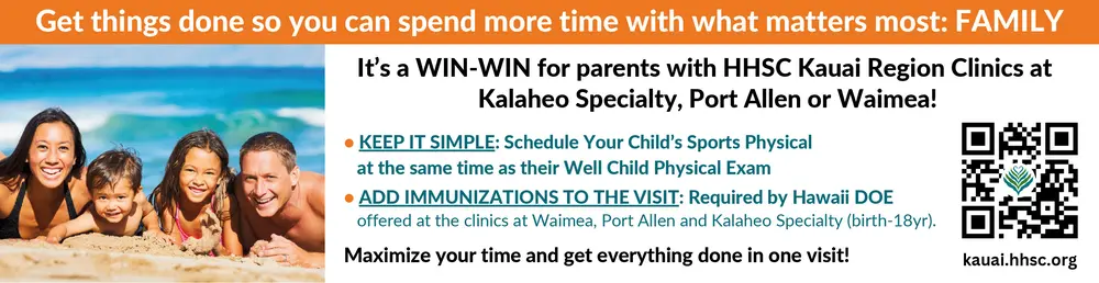 Family Health Made Easy – HHSC Kauai Region Clinics, Kauai, HI