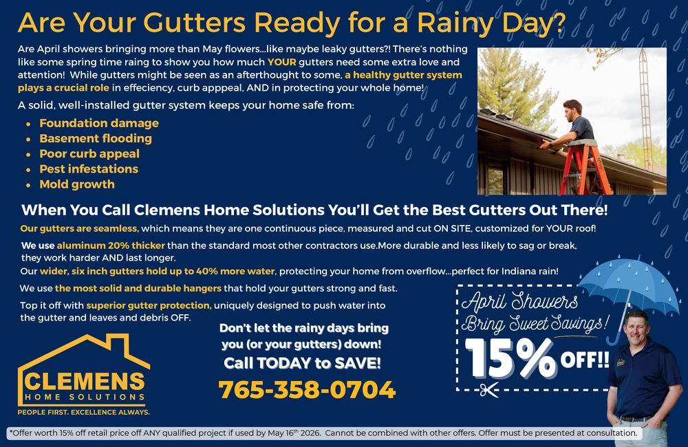 Seamless Gutters & Gutter Protection in Indiana