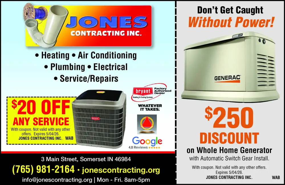Heating, Cooling, Plumbing & Electrical Experts in Somerset, Indiana
