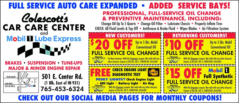 Full-Service Auto Care in Kokomo, Indiana