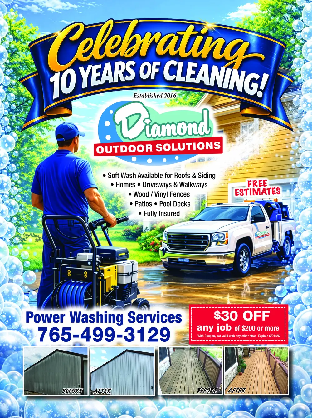 Diamond Outdoor Solutions – Professional Power Washing in Indiana