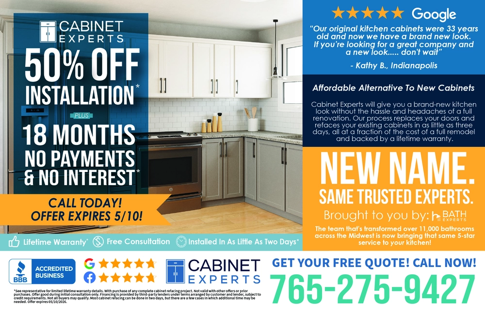 Kitchen Cabinet Refacing in Indianapolis, Indiana