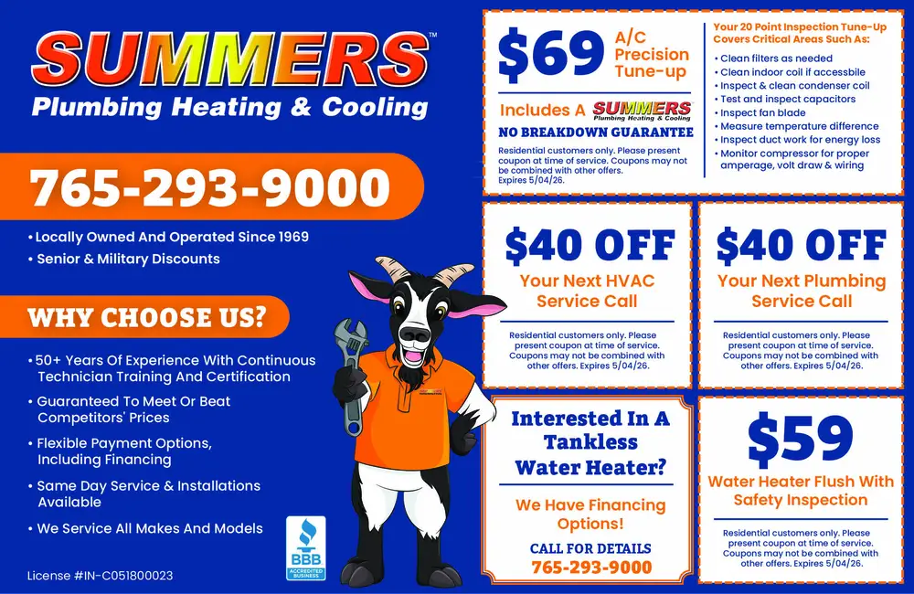 Trusted Plumbing, Heating & Cooling Solutions in Indiana