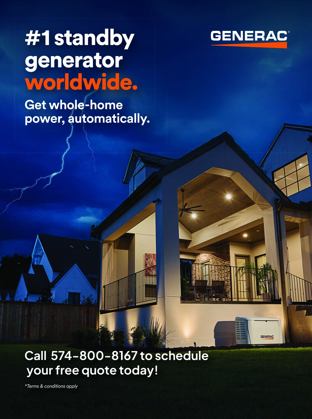 Generac Standby Generators in Indiana | Reliable Whole Home Power