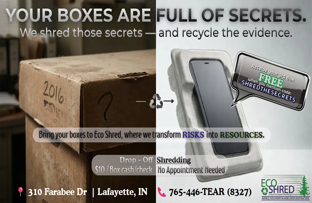 Secure Document Shredding Services in Lafayette, IN