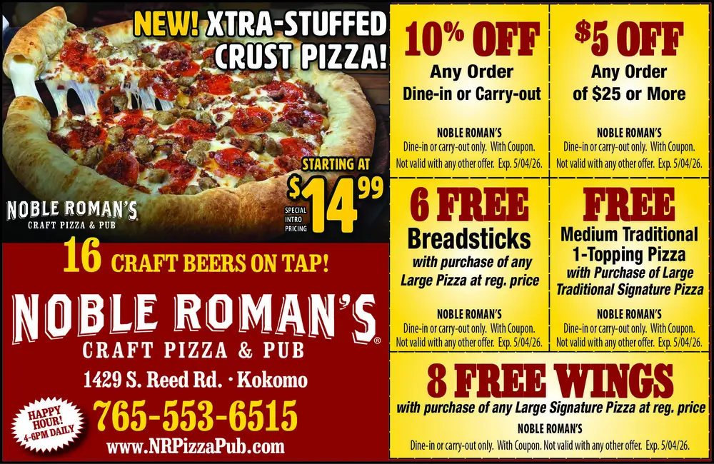 Noble Roman’s Craft Pizza & Pub – Kokomo, Indiana