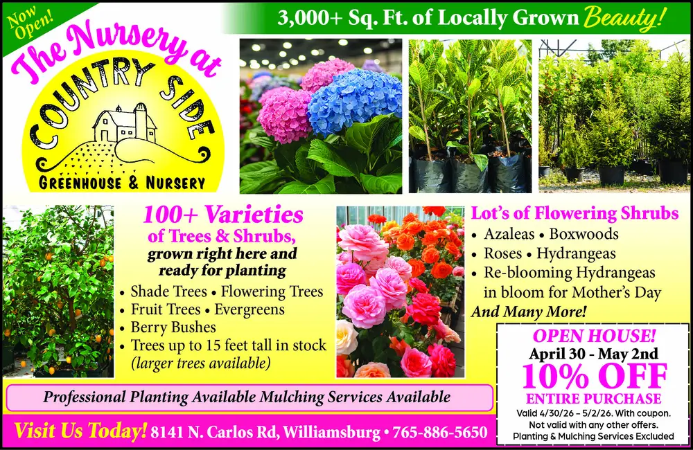Garden Center & Nursery in Williamsburg, Indiana