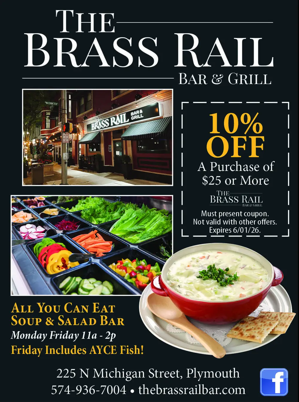The Brass Rail Bar & Grill – Plymouth, Indiana