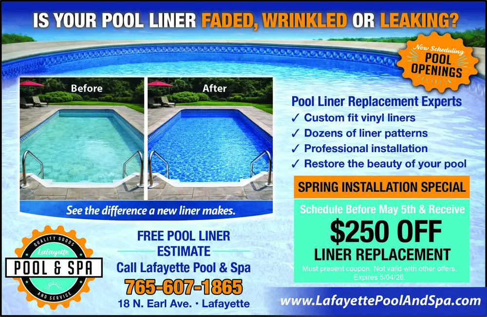 Pool Liner Replacement & Pool Services in Lafayette, Indiana