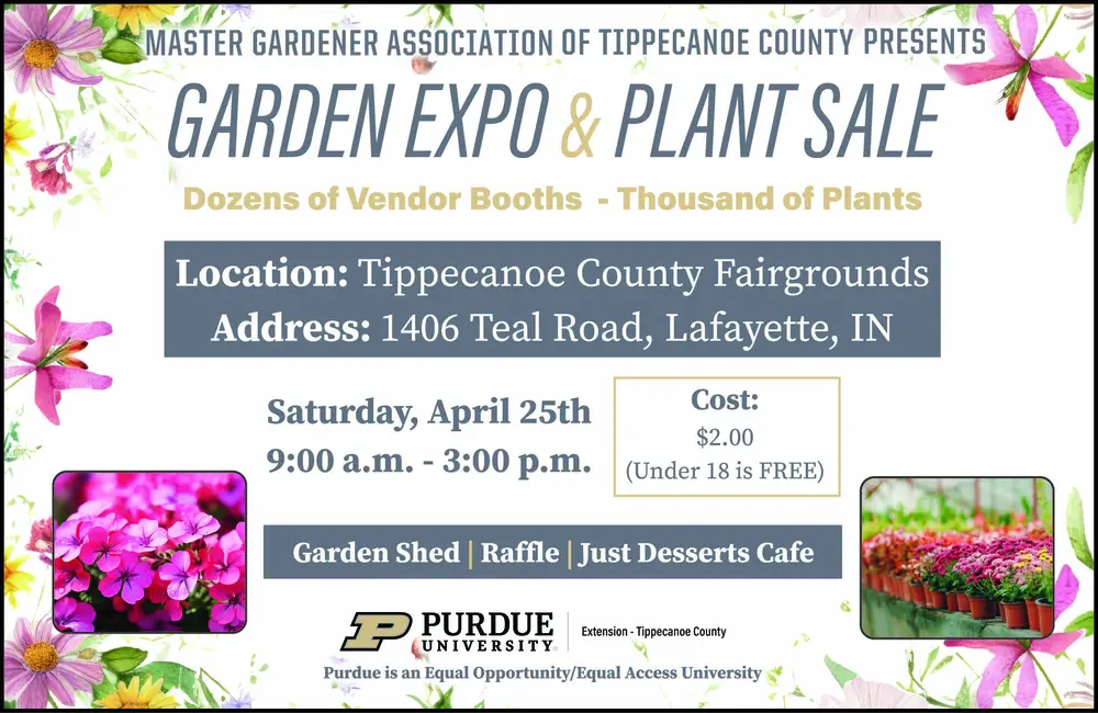 Garden Expo & Plant Sale in Lafayette, Indiana