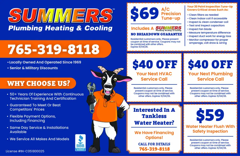 Summers Plumbing Heating & Cooling – Indiana’s Home Comfort Experts
