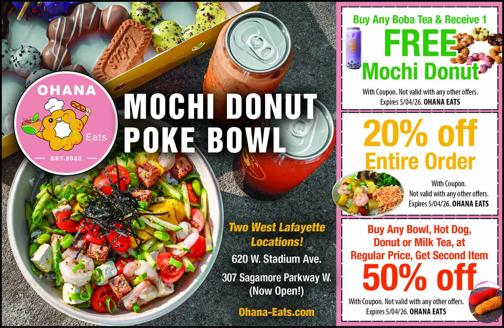Mochi Donuts & Poke Bowls in West Lafayette, Indiana