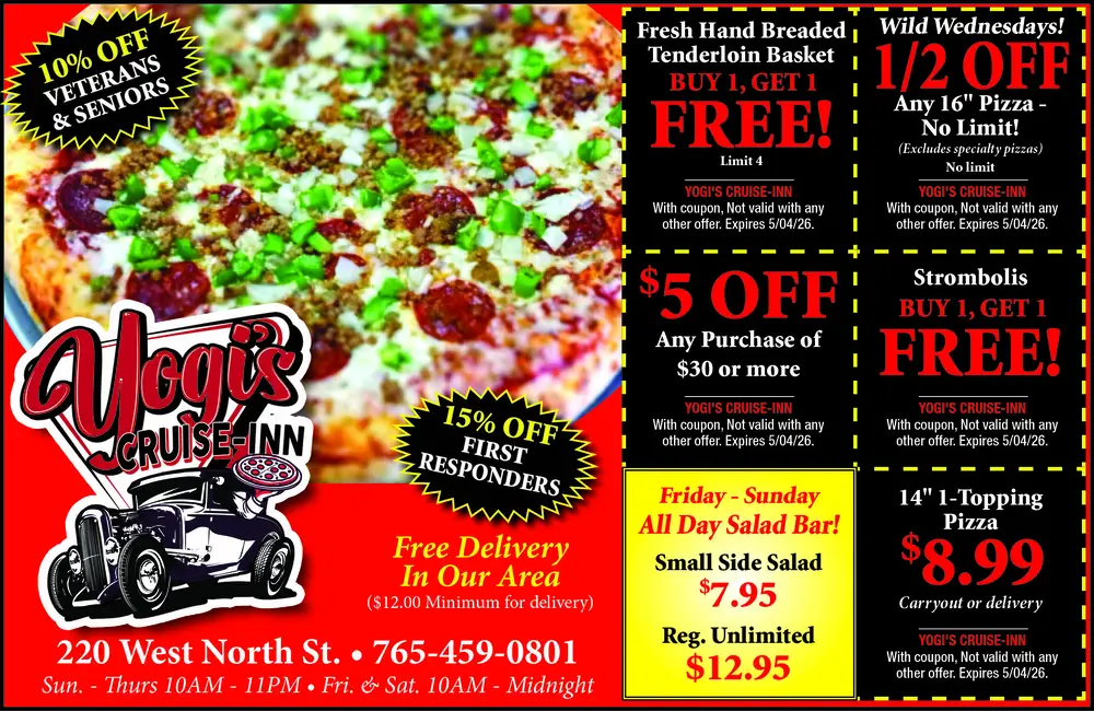 Yogi's Cruise-Inn – Pizza & Family Dining in Kokomo, Indiana