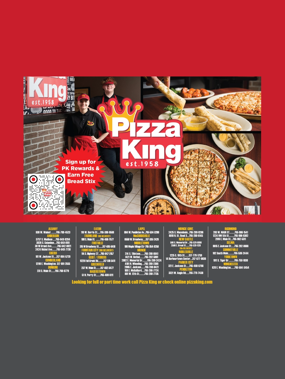 Indiana’s Favorite Family Pizza Restaurant – Pizza King