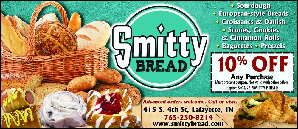 Artisan Bakery in Lafayette, IN – Smitty Bread