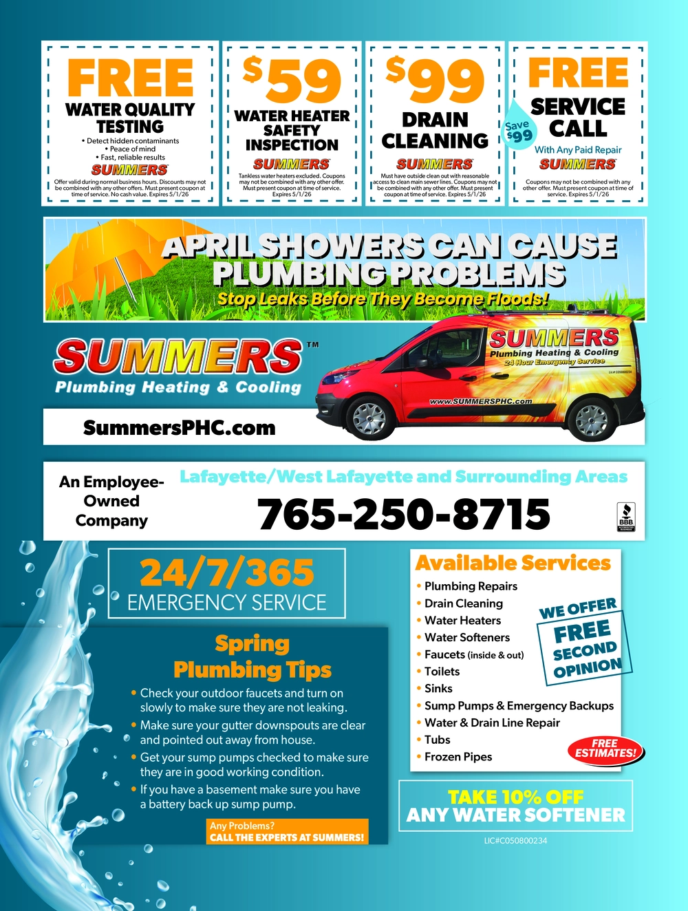 Summers Plumbing Heating & Cooling – Lafayette, Indiana