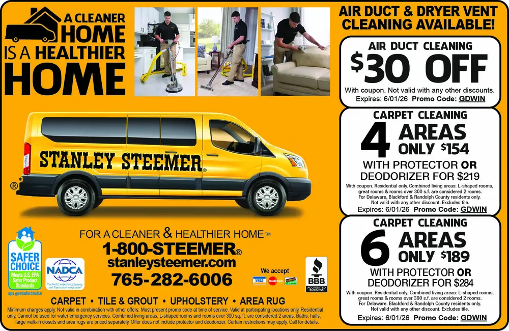 Expert Carpet & Air Duct Cleaning in Muncie, Indiana